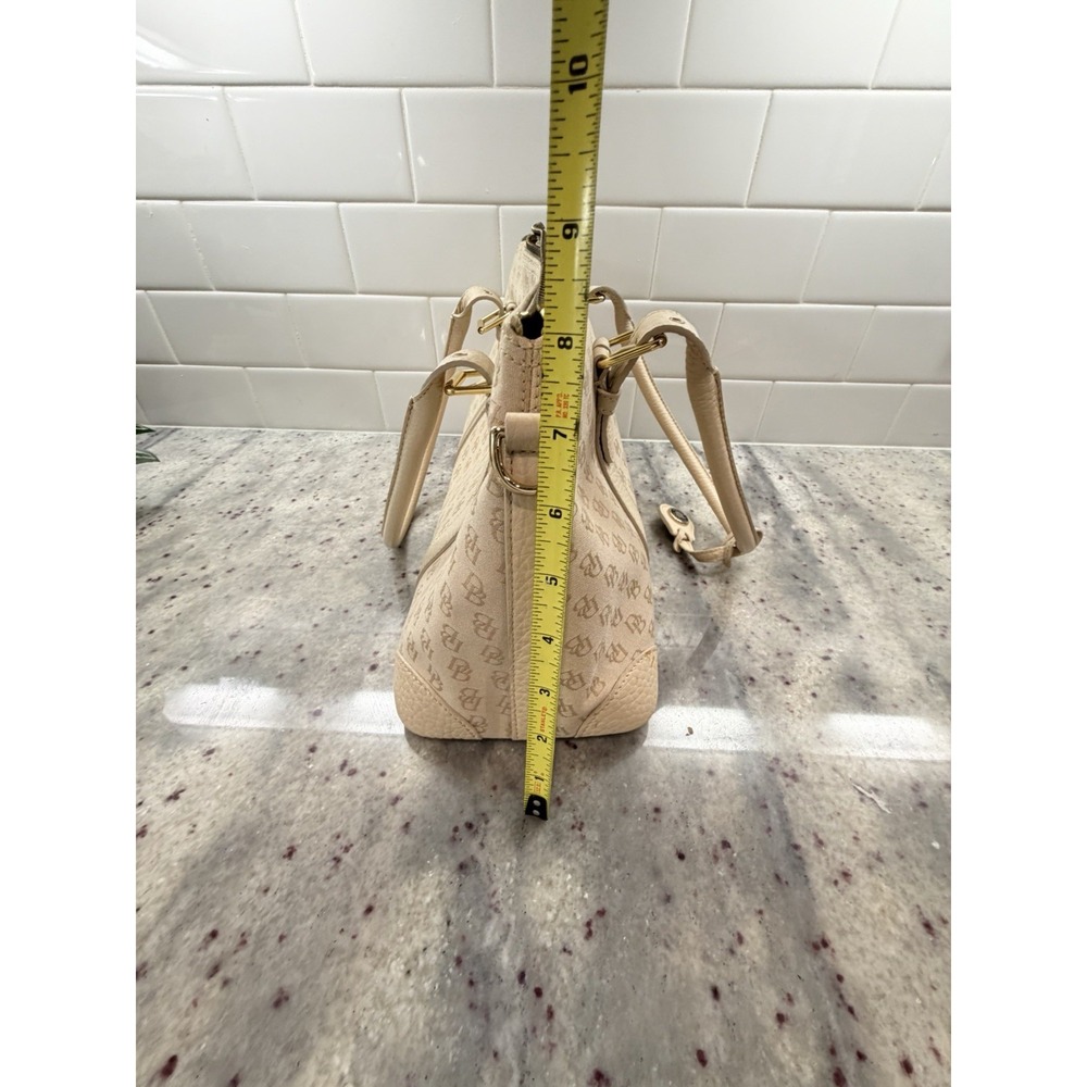 Nwt Dooney & Bourke handbag "Large Domed Satchel ivory - Picture 9 of 11